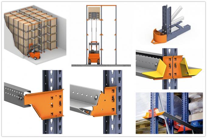 Sistema d'acciaio dello scaffale di stoccaggio del pallet del drive-in di alta qualità industriale del magazzino